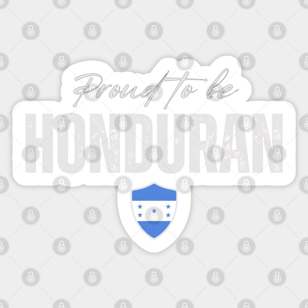 Proud Honduran, Honduras flag Sticker by eka123